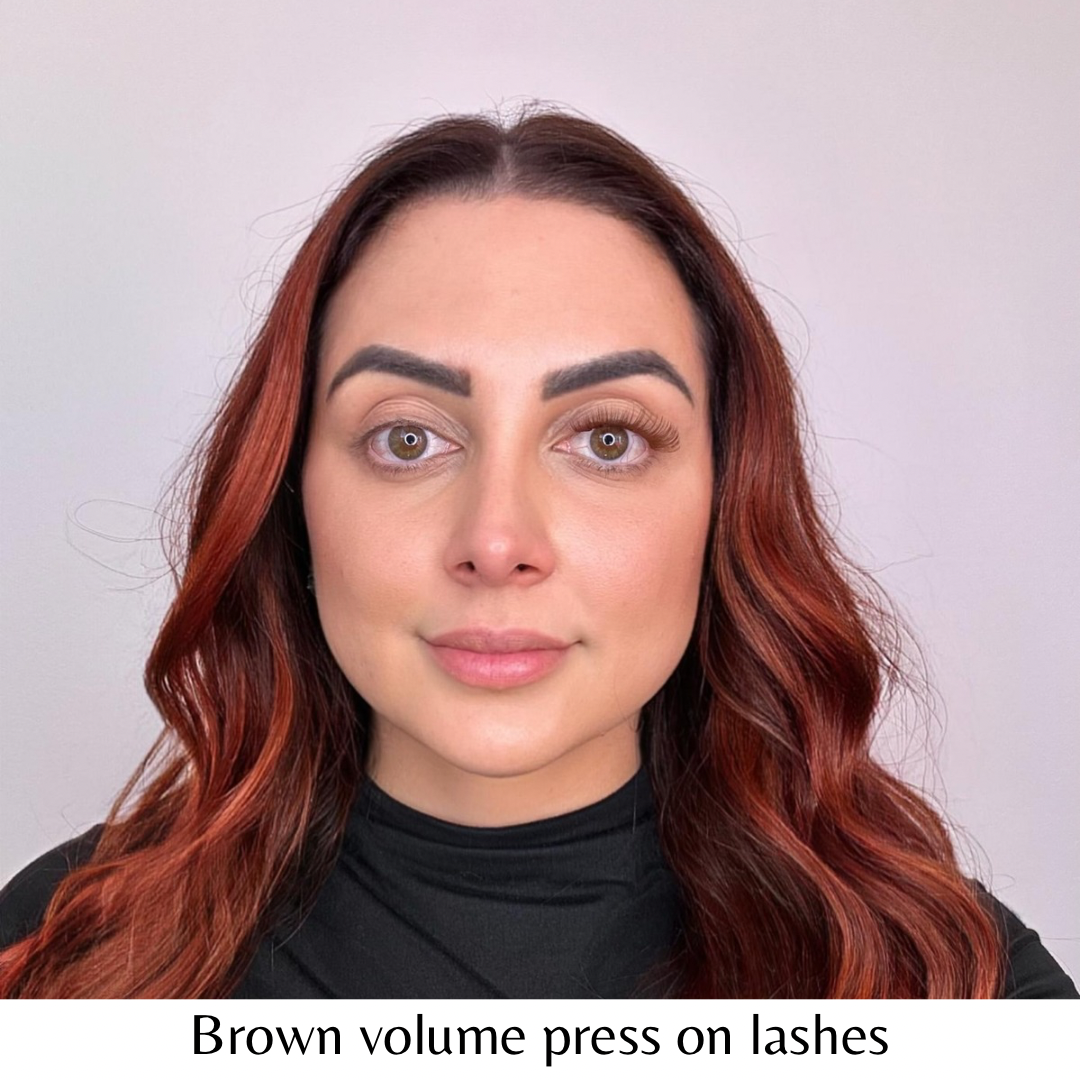 Giali Beauty DIY Brown Cluster Press On Lashes - Giali Beauty