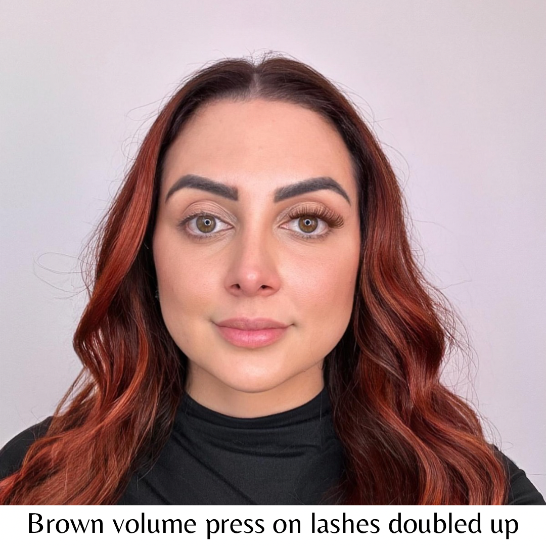 Giali Beauty DIY Brown Cluster Press On Lashes - Giali Beauty