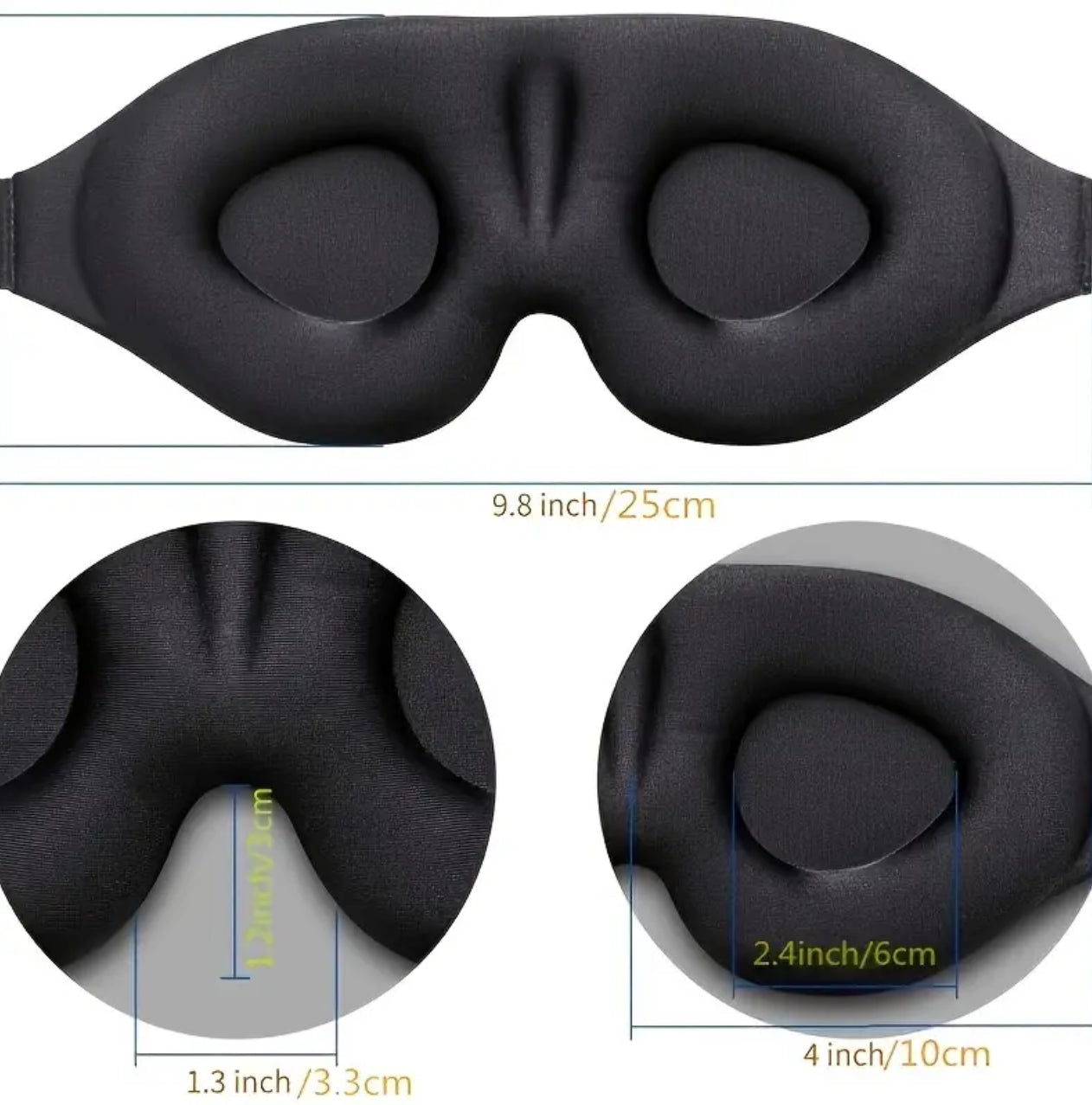 3D Contoured Eyelash Extension Blackout Protection Sleep Eye Mask - Giali Beauty
