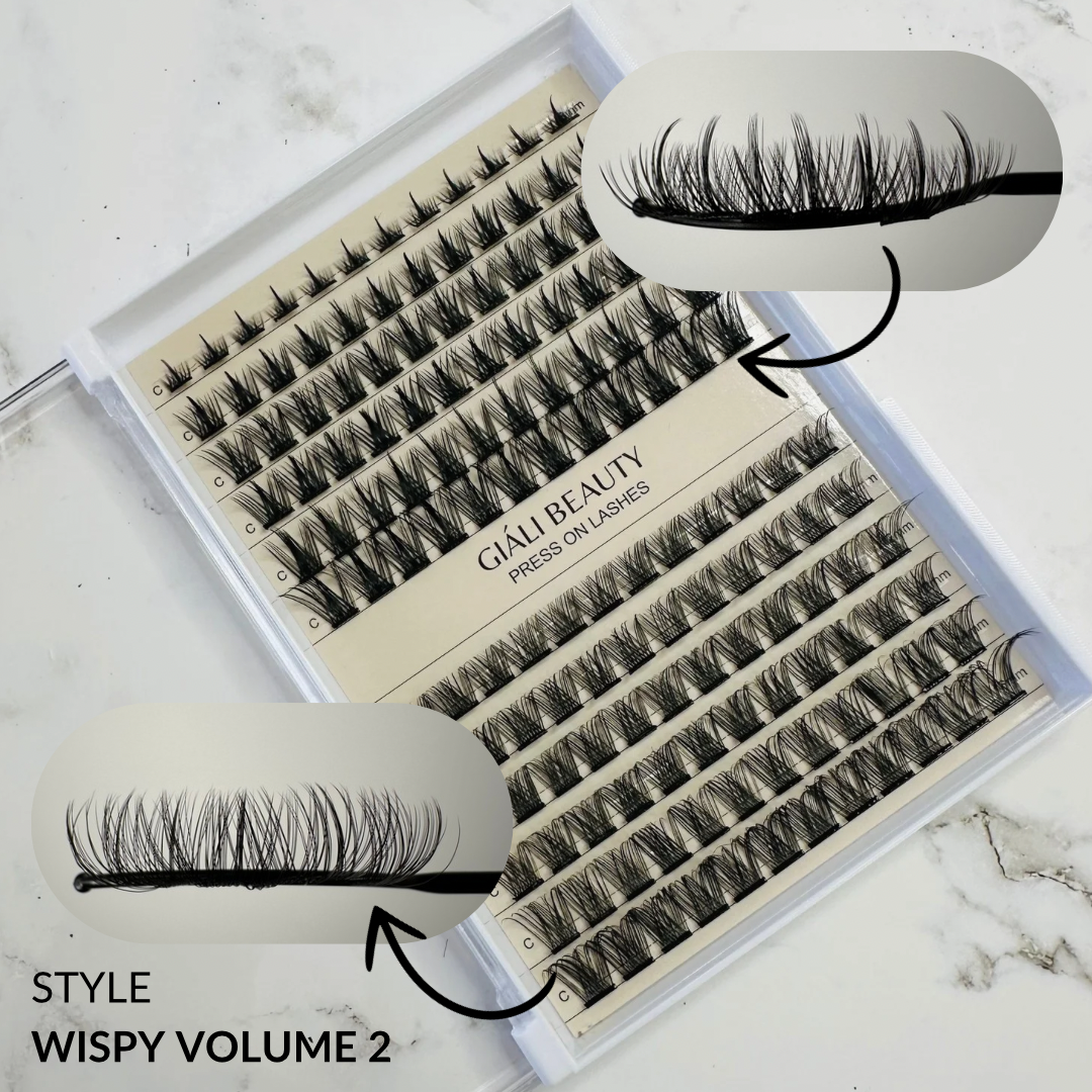 Giali Beauty Black Press On Lashes DIY Value Pack - Giali Beauty