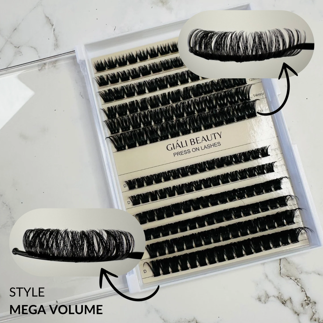 Giali Beauty Black Press On Lashes DIY Value Pack - Giali Beauty