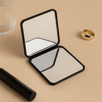 Giali Beauty Compact Folding Mirror Black