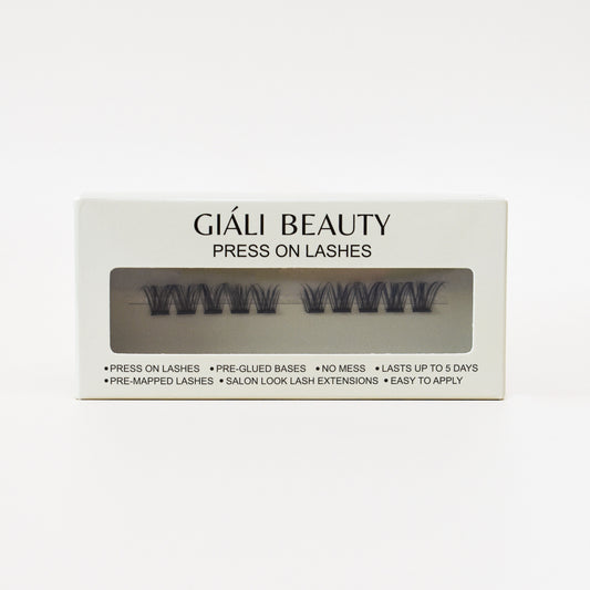 Giali Beauty DIY Volume Cat Eye Press On Lashes Pre-Mapped Handmade Lash Segments