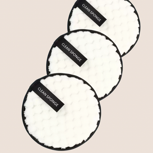 Clean Sponge Reusable Makeup Remover Pads 3 Pack