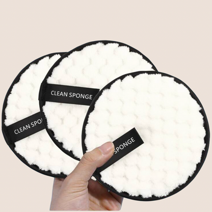 Clean Sponge Reusable Makeup Remover Pads 3 Pack
