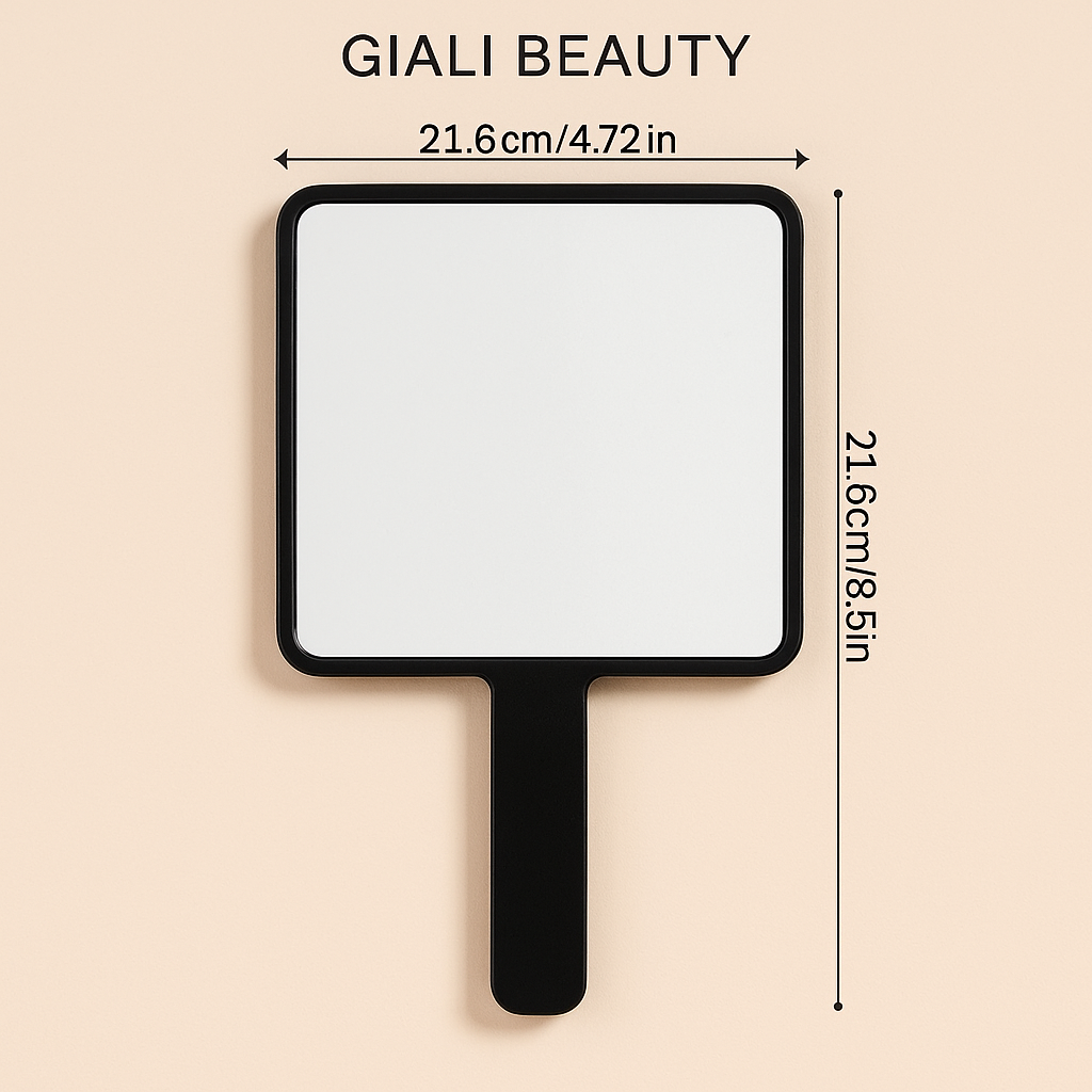 Giali Beauty Handheld Square Mirror