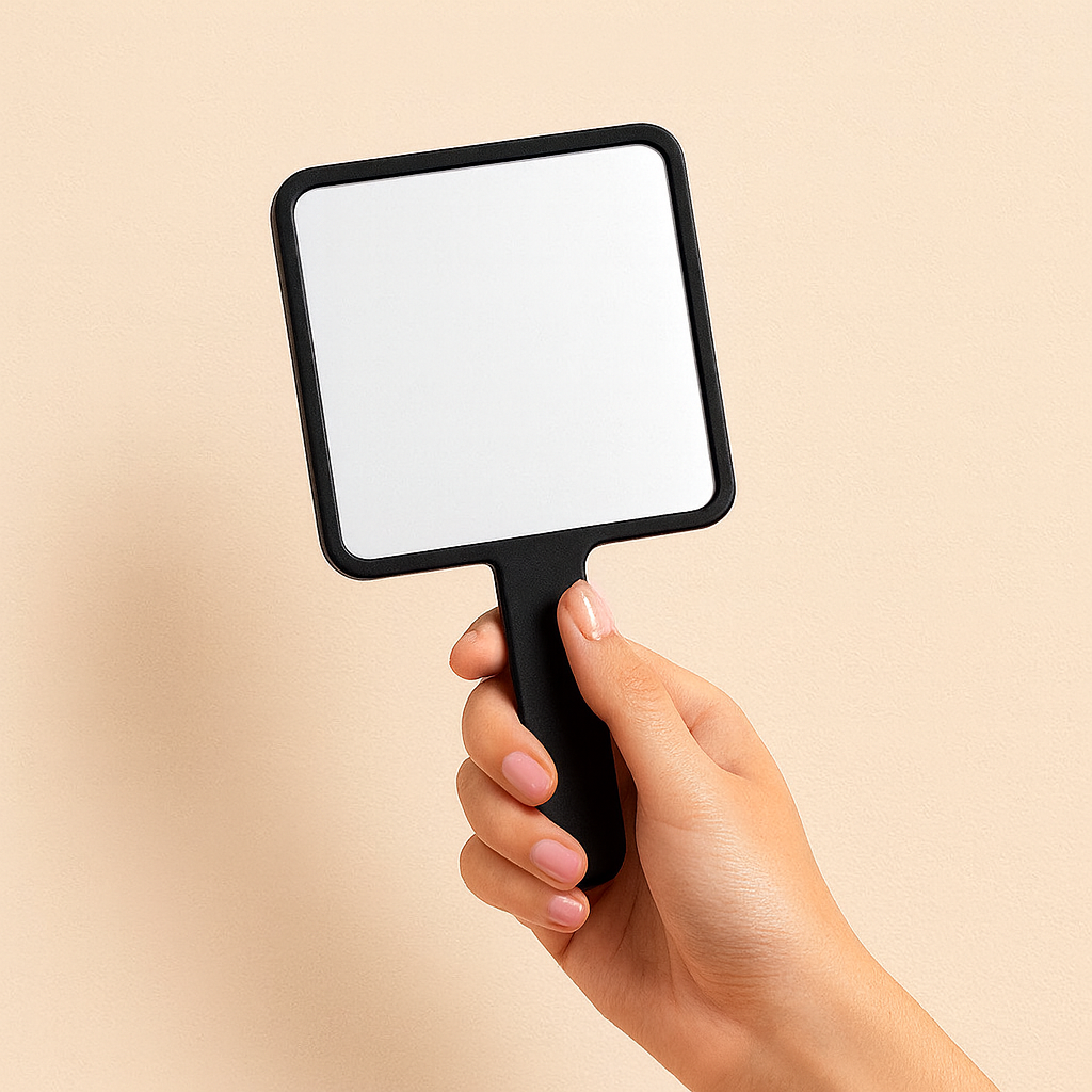 Giali Beauty Handheld Square Mirror
