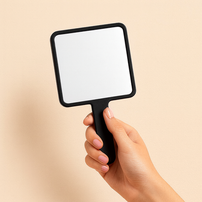 Giali Beauty Handheld Square Mirror