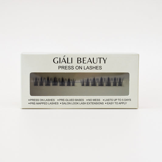 Giali Beauty DIY Wispy Volume Press On Lashes Pre-Mapped Handmade Lash Segments