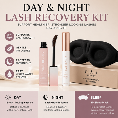 Day & Night Lash Recovery Kit | Lash Growth Serum, Tubing Mascara & Sleep Mask